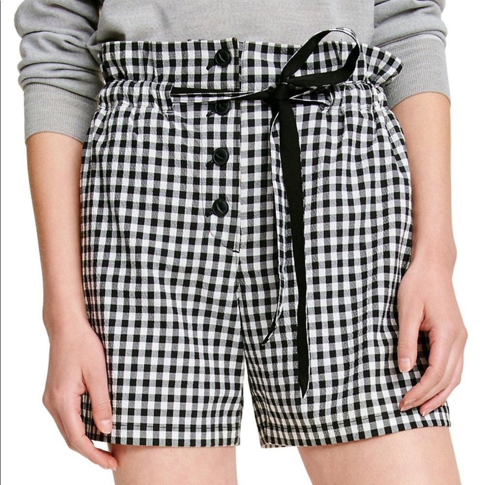 rag & bone Camille Gingham Shorts NWT size 6